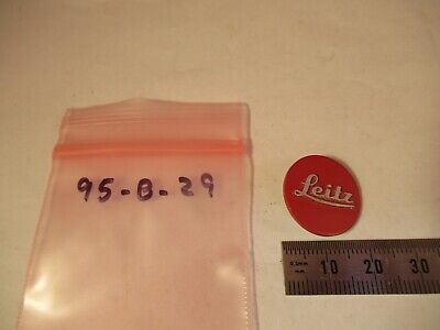 LEITZ WETZLAR GERMANY ALUMINUM LOGO MICROSCOPE PART AS PICTURED &95-B-29