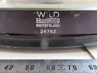 WILD HEERBRUGG SWISS BIOLOGY STAGE TABLE MICROSCOPE PART AS PIC #12-A-135