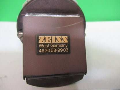 CARL ZEISS GERMANY ILLUMINATOR LENS + IRIS MICROSCOPE PART AS PICTURED G7-A-05