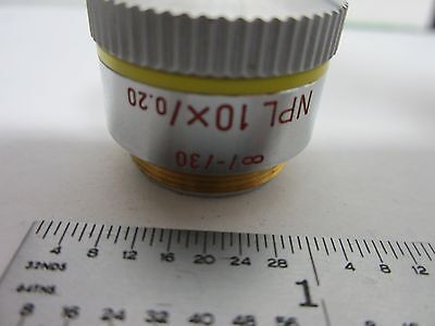 MICROSCOPE OBJECTIVE LEITZ GERMANY NPL 10X INFINITY OPTICS BIN#L4-09