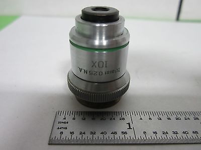 MICROSCOPE OBJECTIVE BAUSCH LOMB 10X OPTICS AS IS BIN#M7-45