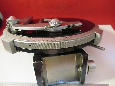 ZEISS GERMANY TABLE STAGE POL POLARIZER ROTATABLE MICROSCOPE PART AS PIC &13-50