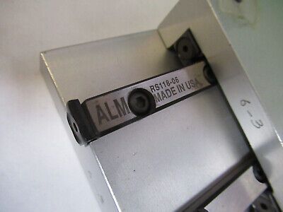 ALM HUGE 6" BY 3" LINEAR SLIDE POSITIONING FIXTURE OPTICS AS PICTURED &Z9-A-40