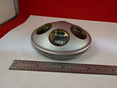 MICROSCOPE PART OLYMPUS JAPAN NOSEPIECE AS IS #AH-11