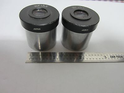 LOT 2 EA WF15X MICROSCOPE EYEPIECE OPTICS BIN#N2-05