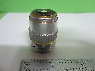 MICROSCOPE PART OBJECTIVE LEITZ NPL FLUOTAR 10X INFINITY OPTICS AS IS S9-20