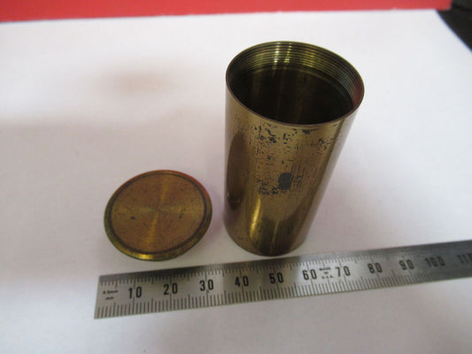 EMPTY WATSON UK BRASS OBJECTIVE CANISTER MICROSCOPE PART AS PICTURED G4-A-68