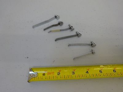 MICROSCOPE PART LOT MISMATCH CLIPS for STAGE TABLE AS IS BIN#P4-B-38