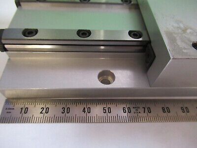 ALM HUGE 6" BY 3" LINEAR SLIDE POSITIONING FIXTURE OPTICS AS PICTURED &Z9-A-40