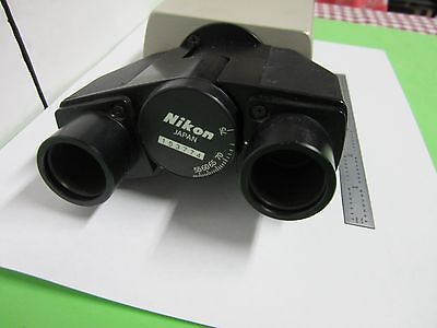 MICROSCOPE PART NIKON HEAD OPTICS AS IS BIN#L1-06