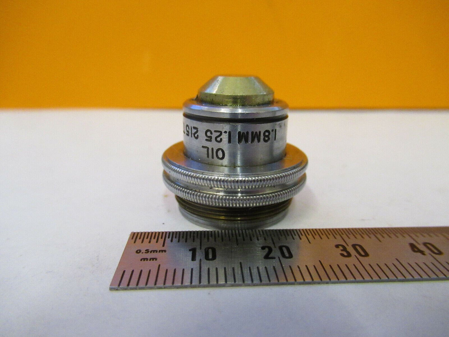 BAUSCH LOMB OBJECTIVE 1.8mm tubus 215mm MICROSCOPE PART AS PICTURED &F9-A-17