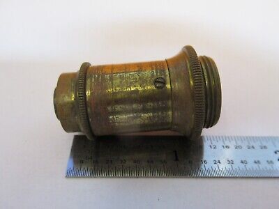 ANTIQUE BRASS OBJECTIVE MICROSCOPE PART AS PICTURED &7B-B-86