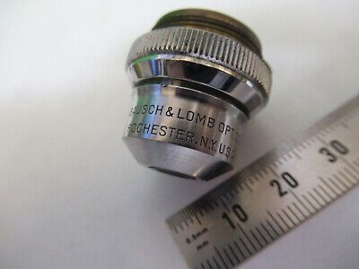 VINTAGE OBJECTIVE BAUSCH LOMB 3.5X OPTICS MICROSCOPE PART AS PICTURED &A9-B-16