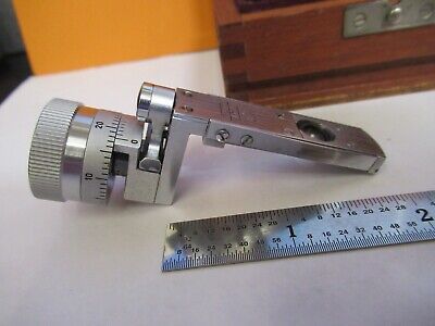 LEITZ GERMANY BEREK COMPENSATOR MICROSCOPE PART OPTICS AS PICTURED &FT-6-X10