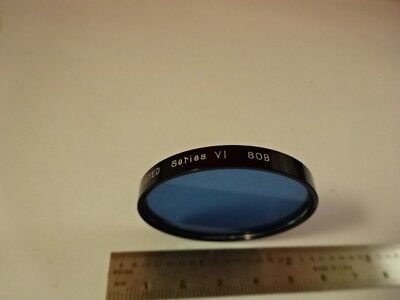 OPTICAL FILTER SPIRALITE COATED 80B BLUE OPTICS AS IS &AV-A-02