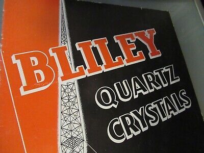 VINTAGE BROCHURE BLILEY ELECTRIC QUARTZ CRYSTAL FREQUENCY CONTROL 1937 AS PICTUR