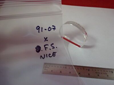 OPTICAL FUSED SILICA ZYGO TRUNCATED LENS OPTICS AS IS #91-07