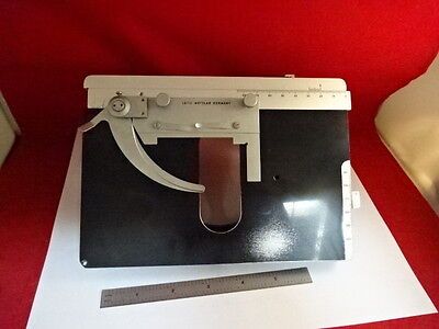 LEITZ GERMANY STAGE SPECIMEN TABLE MICROMETER MICROSCOPE PART AS IS #86-07