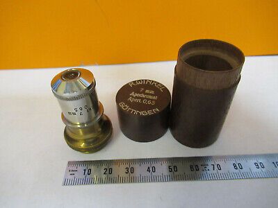 R. WINKEL GOTTINGEN GERMANY OBJECTIVE APO 7mm LENS MICROSCOPE PART  &H1-B-12