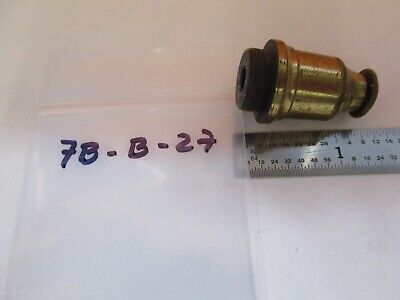 ANTIQUE BRASS UNKNOWN INCOMPLETE OBJECTIVE MICROSCOPE PART AS PICTURED &7B-B-27