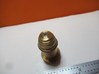 ANTIQUE BRASS OBJECTIVE LEITZ "7" OPTICS MICROSCOPE PART AS PICTURED &16-B-70