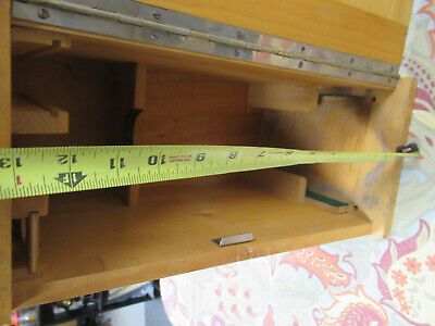 ANTIQUE BECK KASSEL CBS EMPTY WOOD CABINET for MICROSCOPE AS PICTURED &TD-5