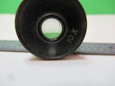 ANTIQUE BRASS BAUSCH LOMB EYEPIECE 10X MICROSCOPE PART AS PICTURED &17-A-25