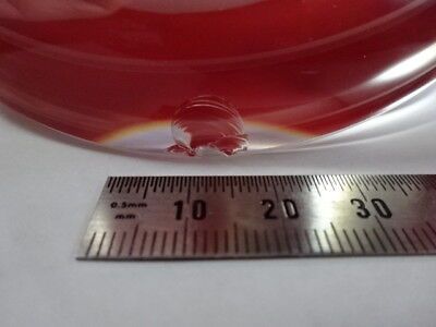 FOR PARTS OPTICAL LARGE CONVEX LENS [chip on edge] OPTICS AS IS &94-A-23