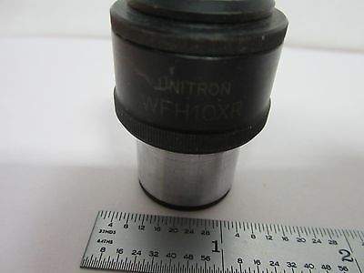 OPTICAL MICROSCOPE EYEPIECE UNITRON WFH10XR OPTICS AS IS BIN#K9-24