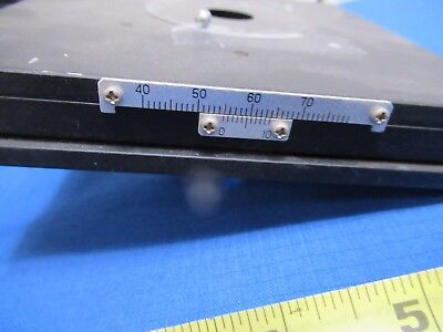 UNITRON JAPAN STAGE TABLE X-Y MICROMETER MICROSCOPE PART AS PICTURED &FT-3-45