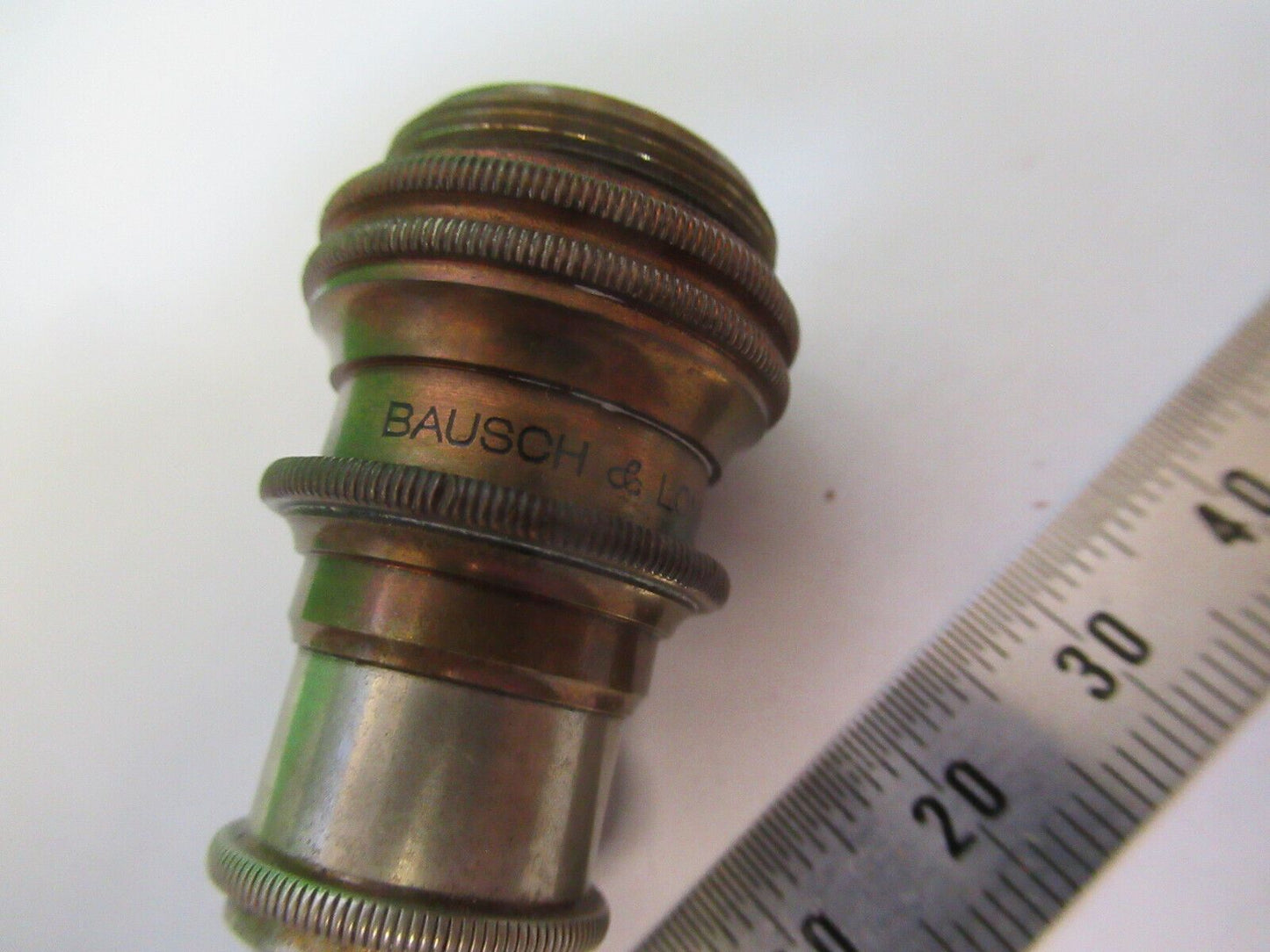 ANTIQUE BRASS OBJECTIVE BAUSCH LOMB  OPTICS MICROSCOPE as pictured &z1-a-205