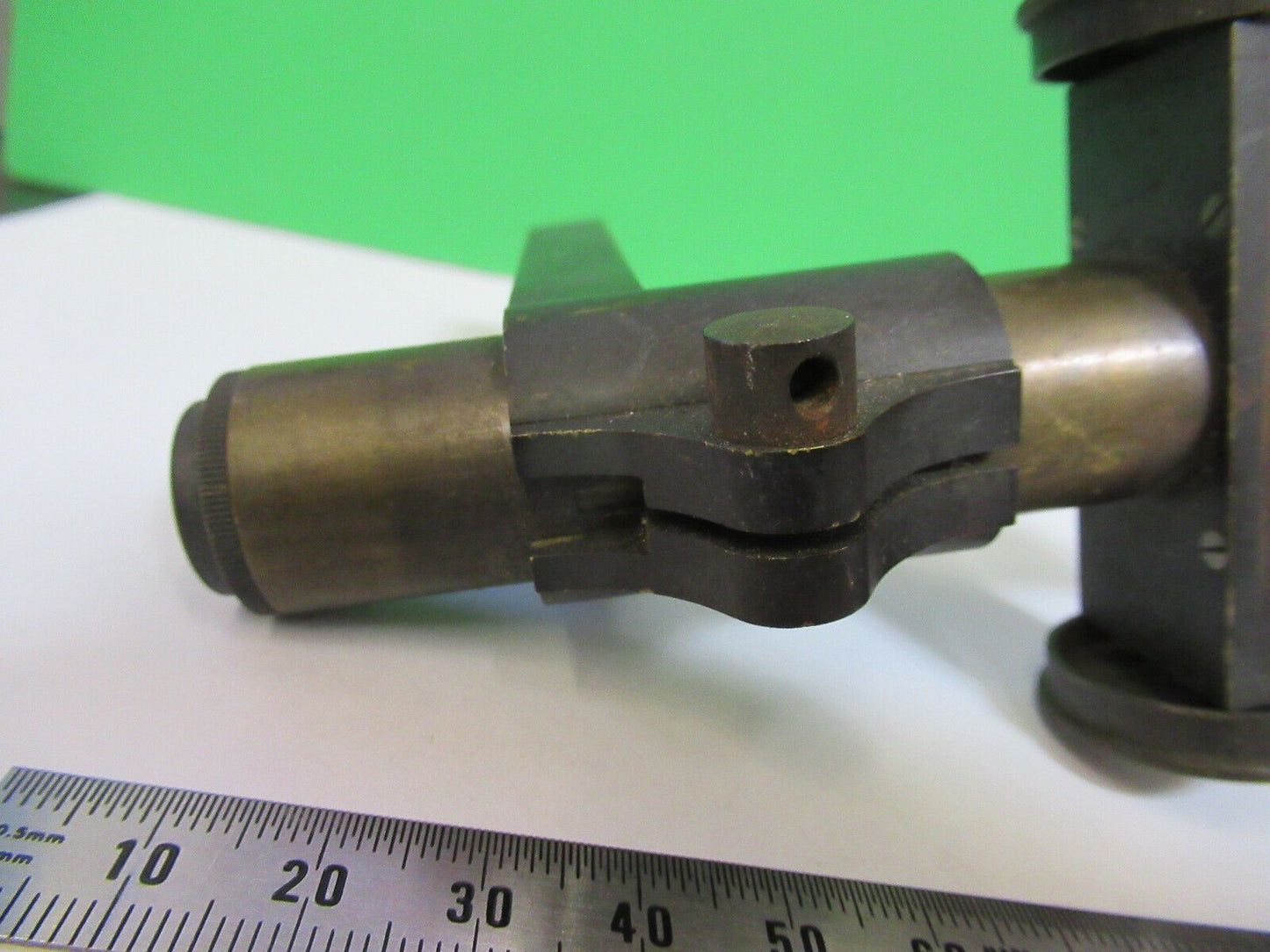 ANTIQUE BRASS TUBUS FRAME UNKNOWN COLLIMATOR SCOPE PART AS PICTURED Z6-A-18