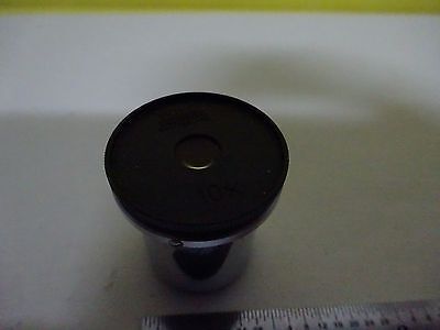 MICROSCOPE PART WILD HEERBRUGG SWISS EYEPIECE 10x OPTICS AS IS BIN#W9-41