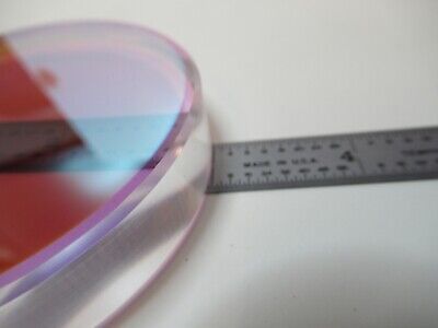 OPTICAL FLAT COATED 3" DIAMETER FUSED SILICA ZYGO OPTICS AS PICTURED &16-A-13