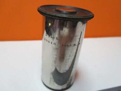 ANTIQUE BAUSCH LOMB BRASS EYEPIECE RARE 2" MICROSCOPE PART AS PICTURED &17-A-76