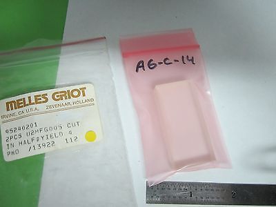 OPTICAL MELLES GRIOT GLASS BLOCK LASER OPTICS BIN#A6-C-14