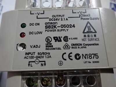 OMRON JAPAN S82K-05024 POWER SUPPLY 24V CONTROL SYSTEMS AS PICTURED &96-07