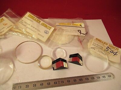 LOT MELLES GRIOT LINSEN PRISMA USW. OPTISCHE OPTIKEN WIE ABGEBILDET FT-2-71