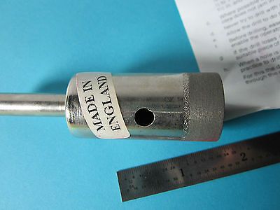 OPTICAL TOOL GLASS DIAMOND DRILL 1" DIAMETER MADE IN ENGLAND OPTICS BIN#30-02