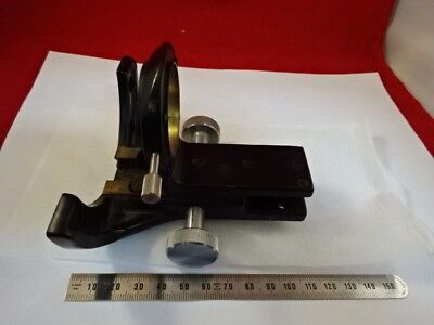 WILD HEERBRUGG SWISS M20 BRASS CONDENSER HOLDER MICROSCOPE HEAVY PART &90-B-43