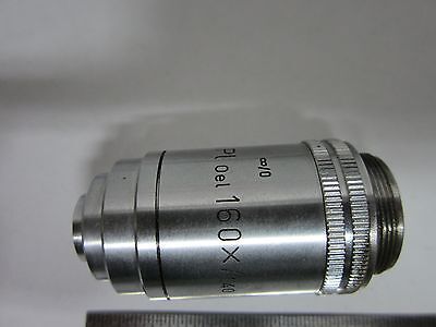 MICROSCOPE PART OBJECTIVE LEITZ GERMANY PHACO 160X INFINITY OPTICS BIN#A9-C-7