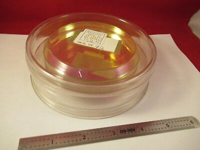 OPTICAL 4" DIA ZERODUR FLAT COATED DICHROIC SPECTRA PHYSICS PRO OPTICS &amp;M3-A-05