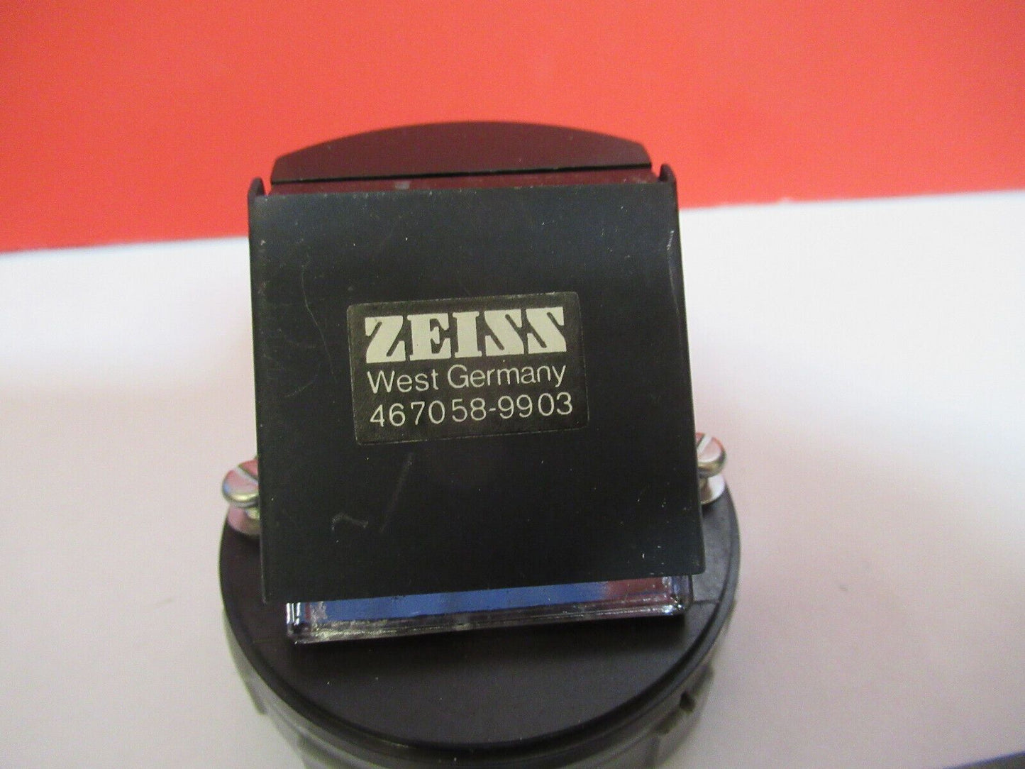 CARL ZEISS GERMANY 467058 IRIS MIRROR LIGHT MICROSCOPE PART AS PICTURED S6-A-14