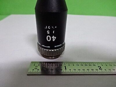 MICROSCOPE PART OBJECTIVE NIKON 40X OPTICS AS IS #4T-B-07