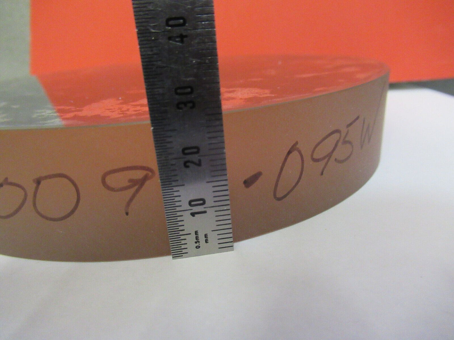 OPTICAL ZERODUR FLAT 6" DIAMETER bad coating GOOD FLATNESS AS PICTURED Q5-B-55