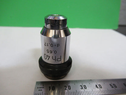 MICROSCOPE WILD HEERBRUGG SWISS OBJECTIVE 40X PH PHASE LENS OPTICS  S8-A-90