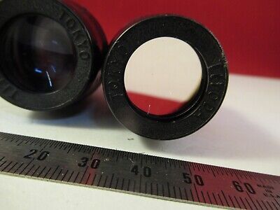 PAIR TIYODA TOKYO EYEPIECE OCULAR MICROSCOPE PART OPTICS AS PICTURED &8-A-55