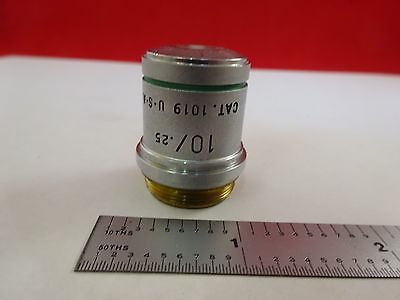 MICROSCOPE PART OBJECTIVE AO CAT 1019 10X AMERICAN OPTICS ACHRO AS IS BN#L3-E-20