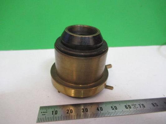 ANTIQUE BRASS CONDENSER ASSEMBLY UK WATSON  MICROSCOPE PART AS PICTURED &R2-B-43