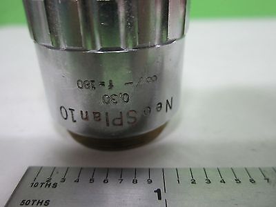 MICROSCOPE PART OLYMPUS JAPAN OBJECTIVE NEOSPLAN 10X INFINITY OPTICS BIN#14-T-04